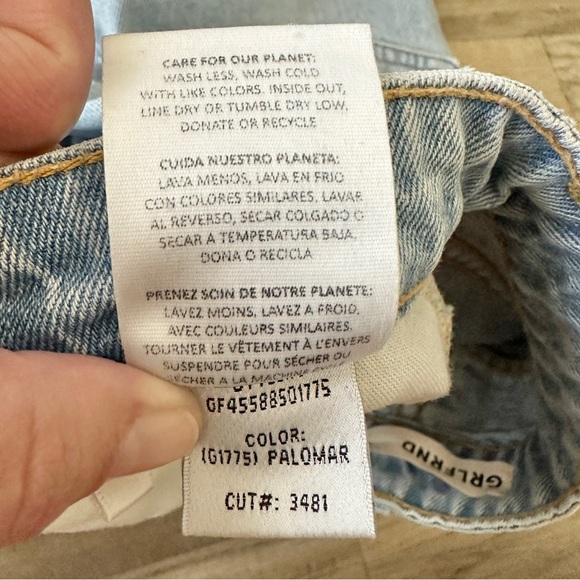 GRLFRND Karolina Carolina High Rise Straight Crop Jean Women's 27 EB - Picture 13 of 14